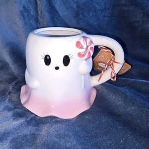 Winter Peppermint ghost mug